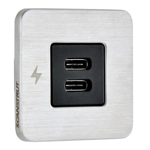 SCANSTRUT TILE 2XUSB-C 12/24V